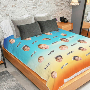 Meilleur papa de tous les temps - Couverture personnalisée - Télécharger une image, cadeau pour la famille, cadeau de Noël