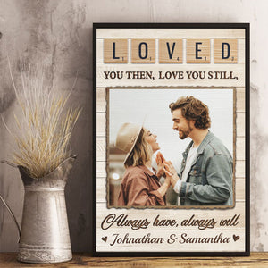 Together Is Our Favorite Place To Be - Upload Image, Gift For Couples - Personalized Vertical Poster.