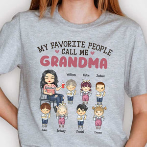 Mes personnes préférées m'appellent grand-mère - Cadeau pour maman, grand-mère - T-shirt unisexe personnalisé, sweat à capuche