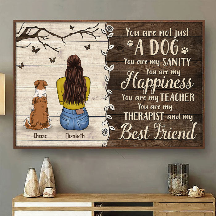 Tu n'es pas qu'un chien - Affiche horizontale personnalisée - Cadeau pour les amoureux des animaux