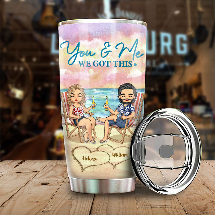 Ensemble, nous y parviendrons ! Gobelet personnalisé ! Cadeau pour couple, mari et femme