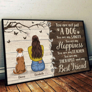 Tu n'es pas qu'un chien - Affiche horizontale personnalisée - Cadeau pour les amoureux des animaux