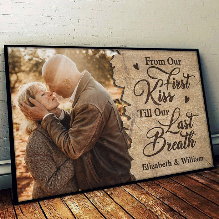 Jusqu'à notre dernier souffle - Affiche horizontale personnalisée - Télécharger une image, cadeau pour couple, mari et femme