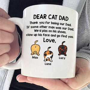 Thank You For Being Our Dad - Gift for Dad - Funny Personalized Mug.