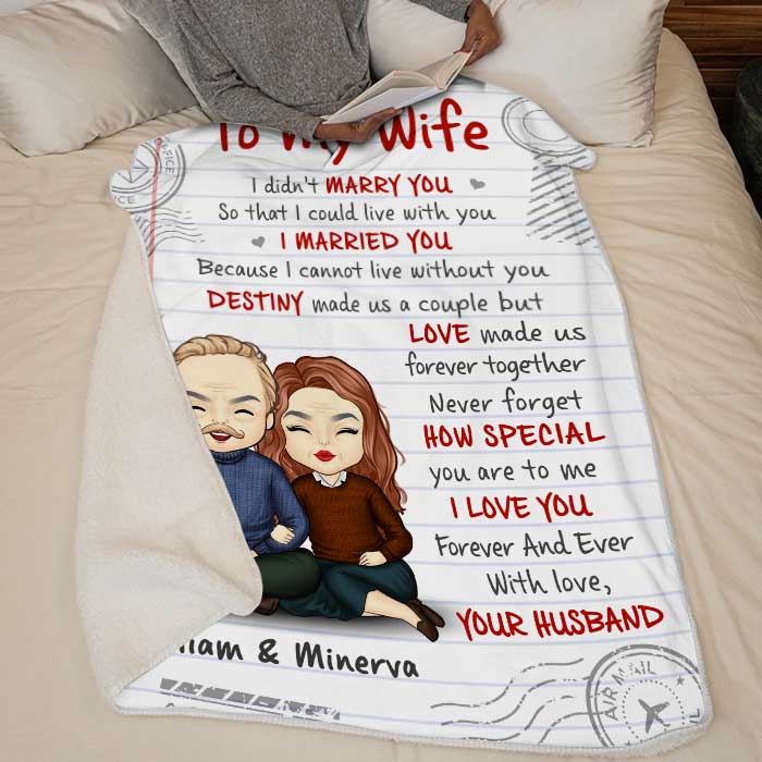 Destiny Made Us A Couple - Gift For Couples, Personalized Blanket.