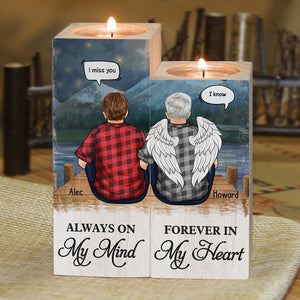 Always On My Mind, Forever In My Heart - Personalized Candle Holder.