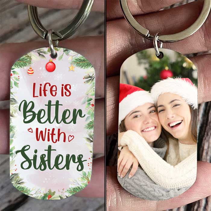 Being My Friend Is Really The Only Gift You Need - Upload Photo - Personalized Keychain.