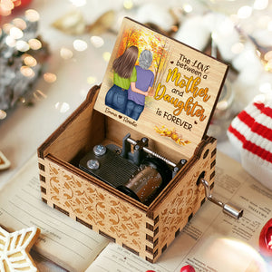 The Love Between A Mother And Daughter Is Forever - Personalized Music Box.