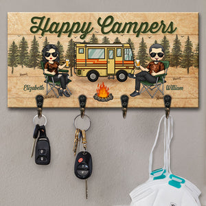Partenaires de camping pour la vie - Porte-clés personnalisé, porte-clés - Cadeau pour couples de camping, mari et femme