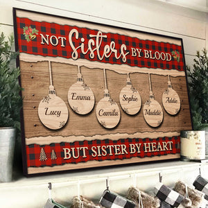 A Sister Is God's Way Of Making Sure We Never Walk Alone - Personalized Horizontal Poster.