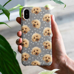 Colorful Dot - Upload Image, Gift For Pet Lovers - Personalized Phone Case.