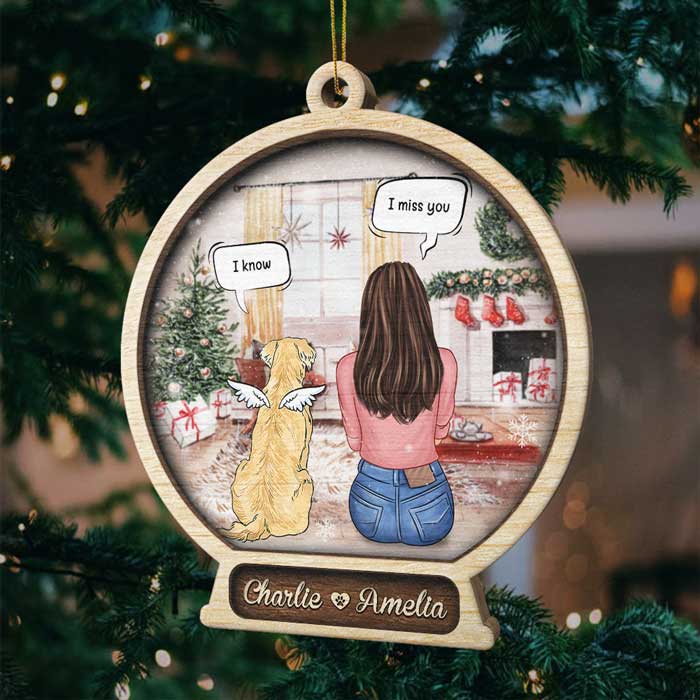 Memorial Snowball - Christmas Is On Its Way - Personalized Shaped Ornament.