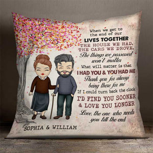 Thank You For Always Being There For Me - Gift For Couples, Husband Wife, Personalized Pillow (Insert Included).