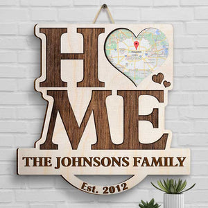 Sweet Home - Panneau en bois personnalisé - Cadeau pour la famille