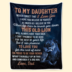 J'espère que tu crois en toi autant que je crois en toi - Couverture familiale - Cadeau pour fille de papa