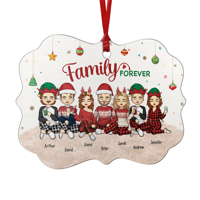 La famille est le plus beau cadeau – Décoration personnalisée pour la famille – Aluminium en forme de Benelux – Cadeau de Noël pour les membres de la famille
