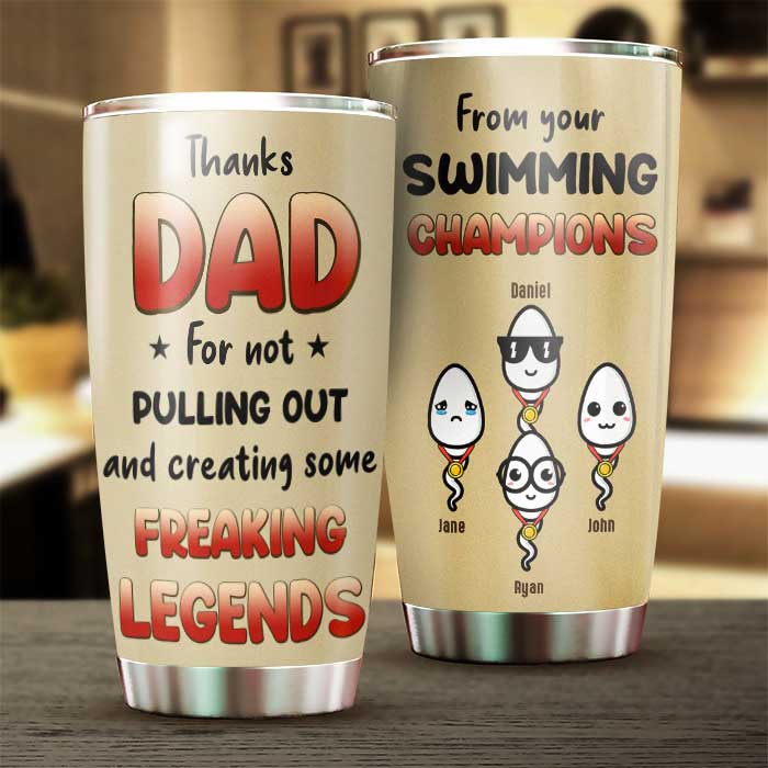 Merci papa de ne pas t'être retiré - Cadeau pour papa - Gobelet personnalisé