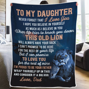 J'espère que tu crois en toi autant que je crois en toi - Couverture familiale - Cadeau pour fille de papa