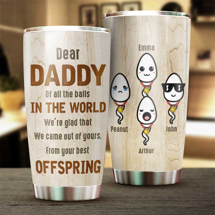 De votre meilleure progéniture - Gobelet personnalisé - Cadeau pour papa