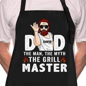Papa l'homme, le mythe, le maître du gril - Cadeau pour papa, cadeau pour grand-père - Tablier personnalisé