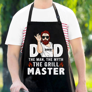 Papa l'homme, le mythe, le maître du gril - Cadeau pour papa, cadeau pour grand-père - Tablier personnalisé