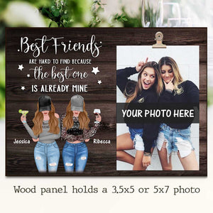 Best Friend Are Hard To Find - Personalized Photo Frame