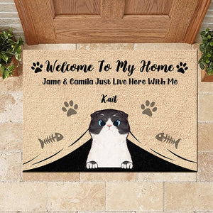 Welcome To Our Home - Personalized Decorative Mat.