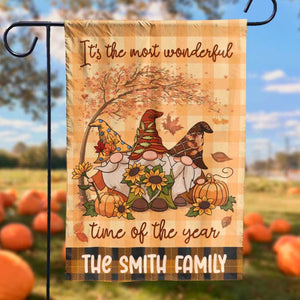 It's The Most Wonderful Time Of The Year - Personalized Flag.