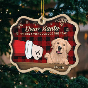 I'm Too Cute For the Naughty List - Personalized Shaped Ornament.