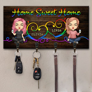 Porte-clés personnalisé « Home Sweet, You And Me » – Cadeau pour couple, mari et femme