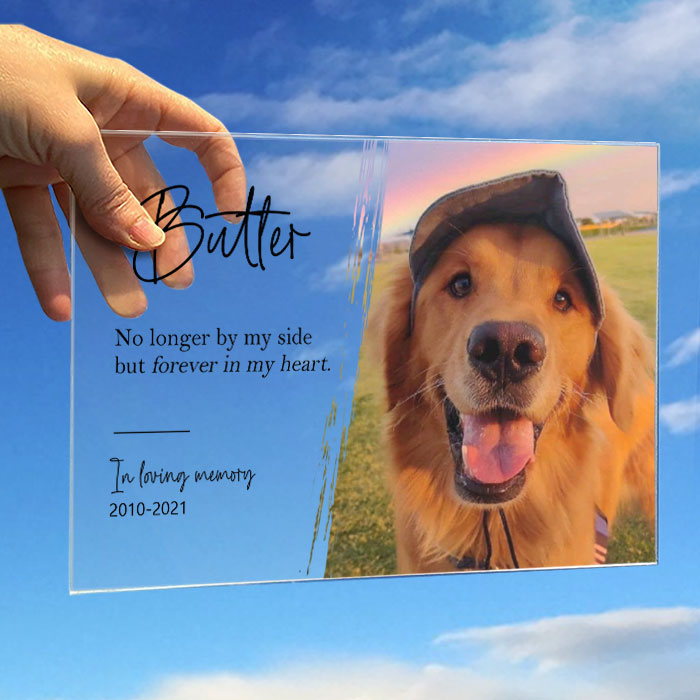 Heaven In Our Home - Upload Image, Personalized Acrylic Plaque.