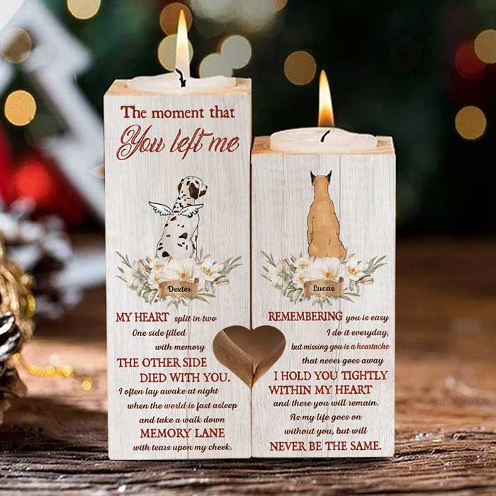 Remembering You Is Easy - But Missing You Is A Heartache - Personalized Candle Holder.