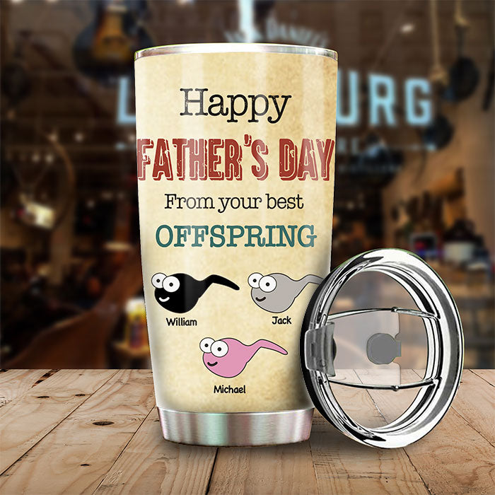 De votre meilleure progéniture - Gobelet personnalisé - Cadeau pour papa, cadeau pour la fête des pères