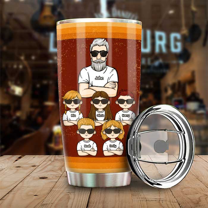 Ils m'appellent grand-père - Gobelet personnalisé - Cadeau pour papa, cadeau pour grand-père