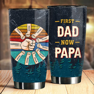 Premier papa, maintenant papa - Cadeau pour papa, grand-père - Gobelet personnalisé