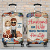 Partenaires de voyage pour la vie - Cadeau pour couple, mari et femme - Housse de bagage personnalisée
