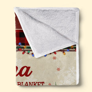 Serrez-le bien fort ! Couverture personnalisée pour la famille ! Cadeau de Noël pour grand-mère