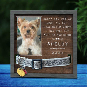 I'm Right Here Inside Your Heart - Upload Image, Personalized Memorial Pet Loss Sign (9x9 inches).