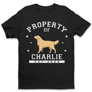 La propriété de mes chiens - T-shirt unisexe personnalisé, sweat à capuche, sweat-shirt - Cadeau de Noël pour les propriétaires et les amoureux des animaux