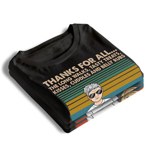 Merci pour cette longue marche ! T-shirt unisexe personnalisé, sweat à capuche, sweat-shirt pour chien ! Cadeau de Noël pour les propriétaires et les amoureux des animaux.