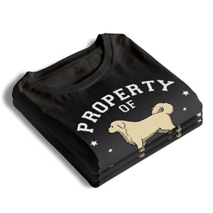 La propriété de mes chiens - T-shirt unisexe personnalisé, sweat à capuche, sweat-shirt - Cadeau de Noël pour les propriétaires et les amoureux des animaux