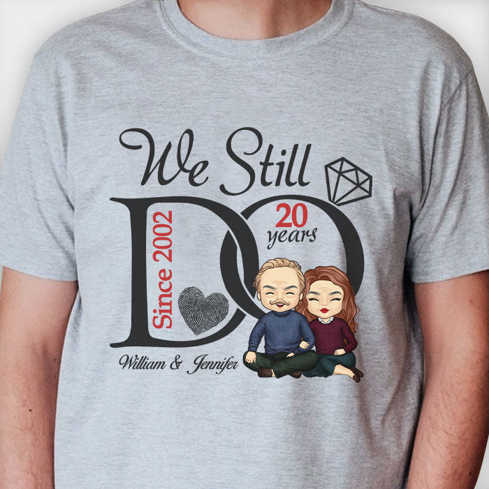 Nous le faisons toujours - T-shirt unisexe personnalisé - Cadeau pour couple, mari et femme