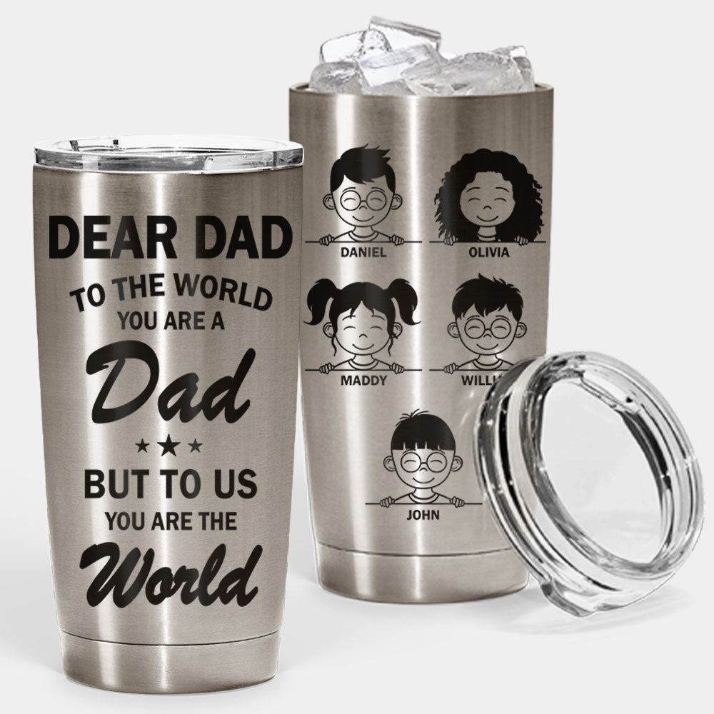 Tu es le monde - Gobelet personnalisé - Cadeau pour papa