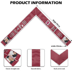 Congratulations Graduates Class of 2024, Best Gift For Graduation's Day - Upload Image - Personalized Graduation Stole