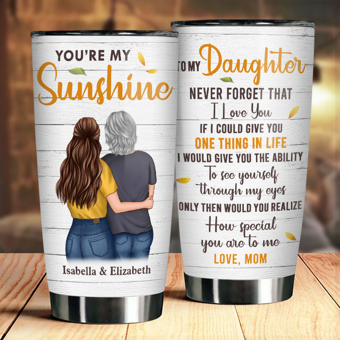 N'oublie jamais que je t'aime - Gobelet personnalisé - Cadeau pour fille