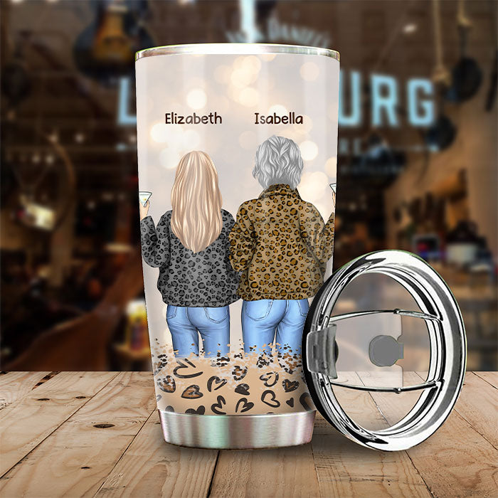 Derrière chaque fille folle - Gobelet personnalisé - Cadeau pour maman et fille