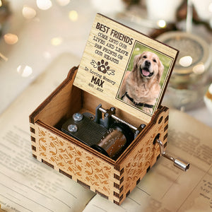 Les meilleurs amis ne s'oublient jamais - Boîte à musique personnalisée - Télécharger une image, cadeau pour les amoureux des animaux