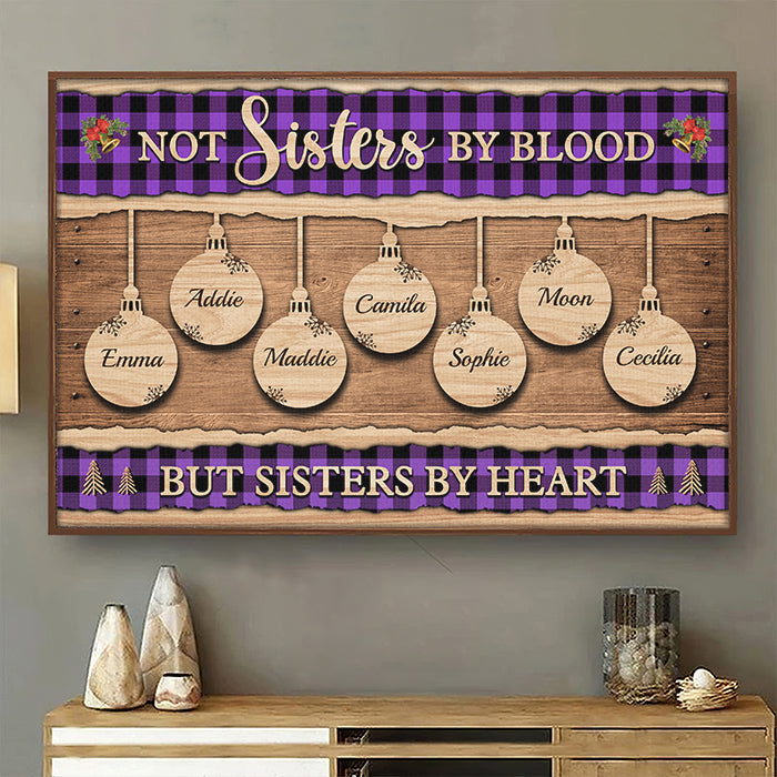 A Sister Is God's Way Of Making Sure We Never Walk Alone - Personalized Horizontal Poster.
