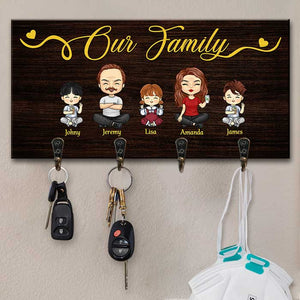 Voici notre joyeuse famille - Porte-clés personnalisé, porte-clés - Cadeau pour couples, mari et femme