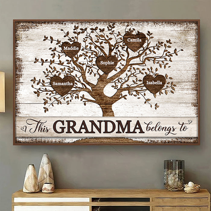 This Grammy Belongs To - Personalized Horizontal Poster.